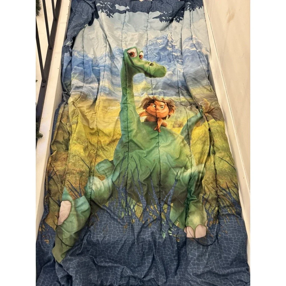 Disney Pixar The Good Dinosaur Twin Comforter Sheet Pillowcase Arlo Rex 65x84”
